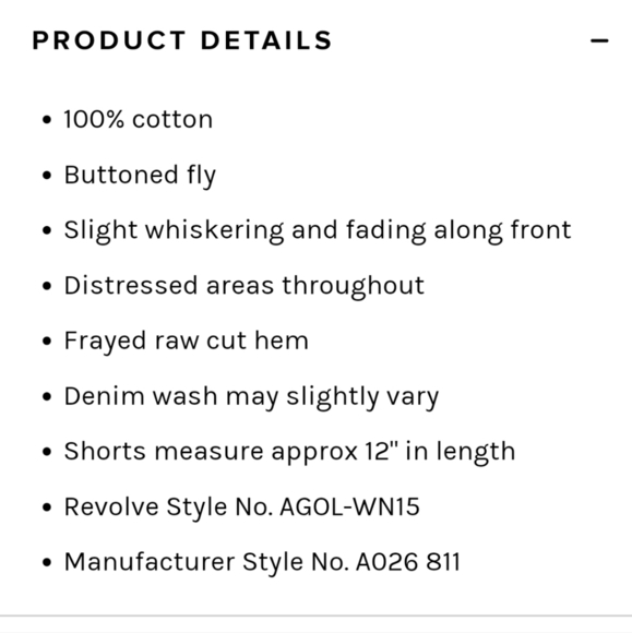 AGOLDE HI RISE SHORT 100% COTTON BUTTON FLY DISTRESSED HIGH WAISTED - Picture 6 of 9